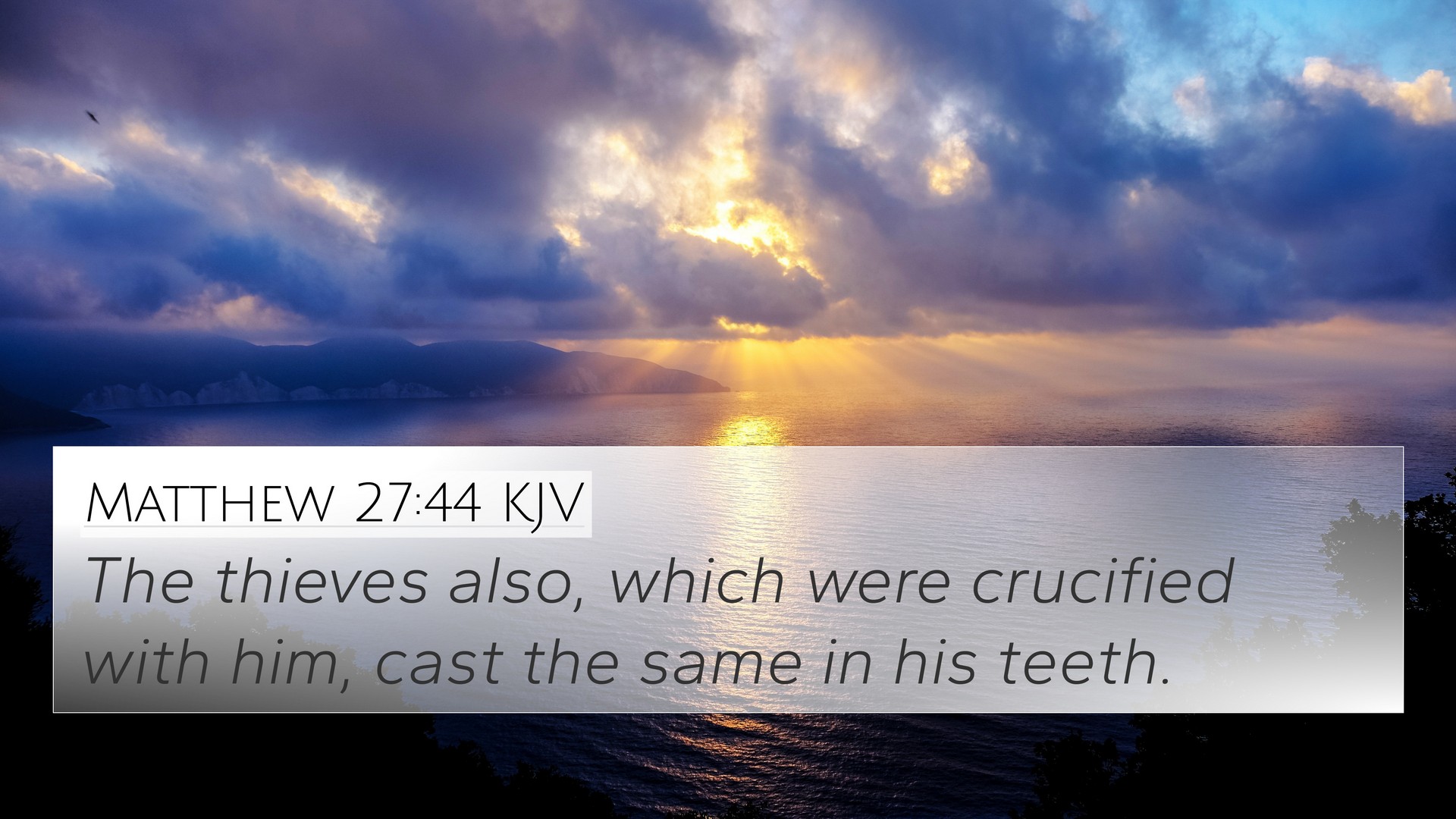 Matthew 27 44 Bible Cross References