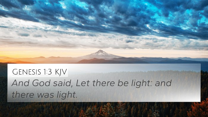 Genesis 1:3 KJV Bible Verse Image