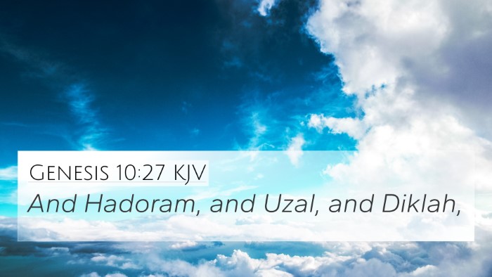 Genesis 10:27 Explained