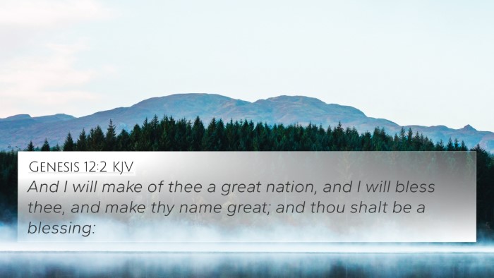 Genesis 12:2 KJV Bible Verse Image