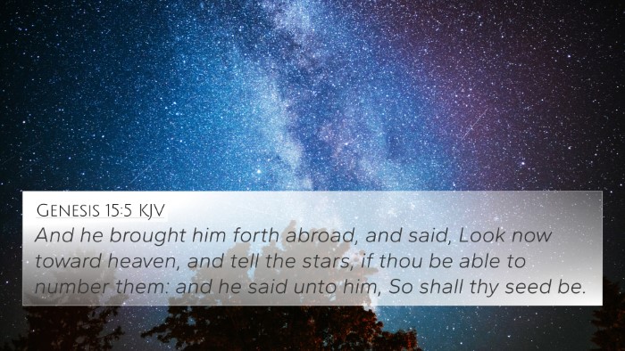 Genesis 15:5 KJV Bible Verse Image