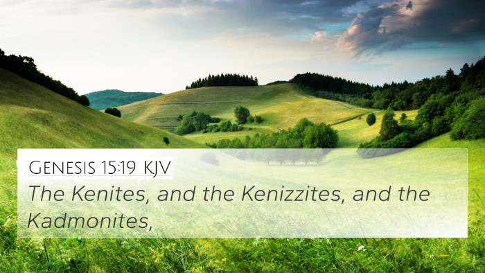 Genesis 15:19 KJV Bible Verse Image