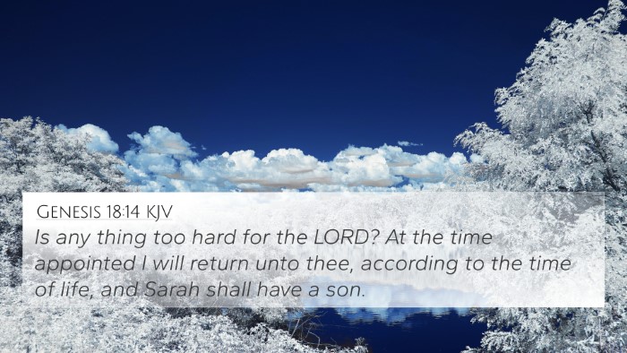 Genesis 18:14 KJV Bible Verse Image