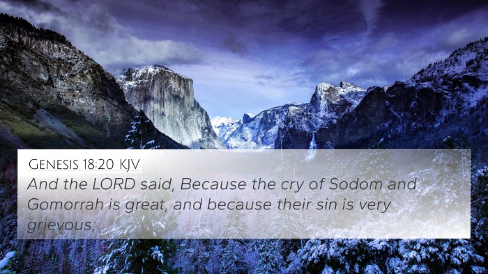 Genesis 18:20 KJV Bible Verse Image