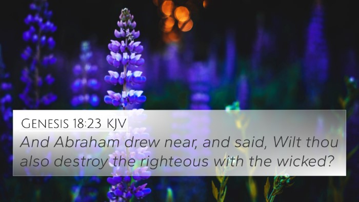Genesis 18:23 KJV Bible Verse Image