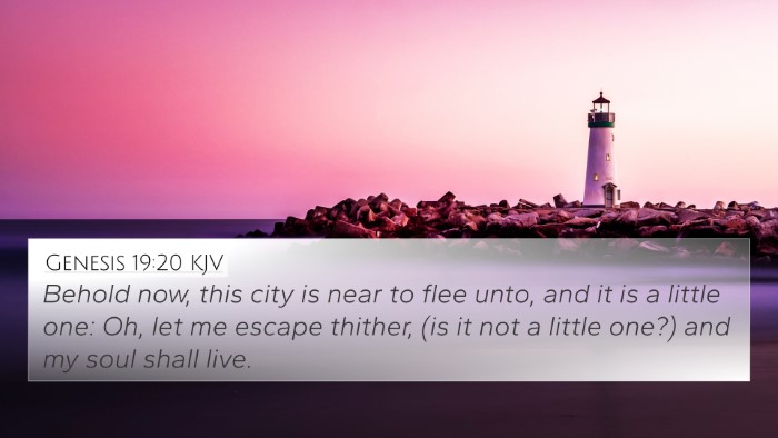 Genesis 19:20 KJV Bible Verse Image