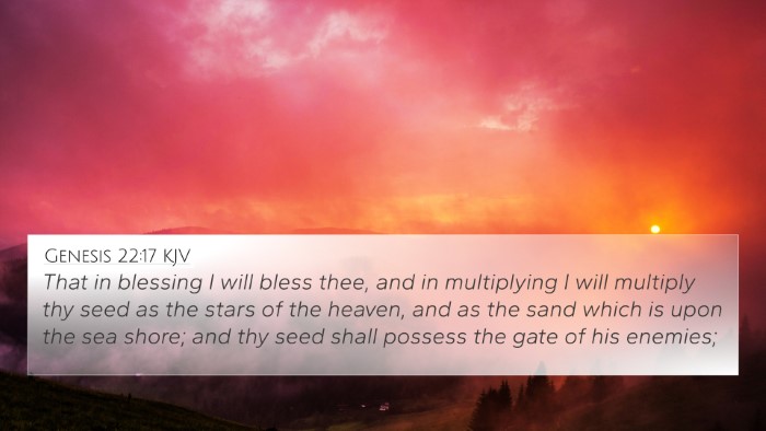 Genesis 22:17 KJV Bible Verse Image