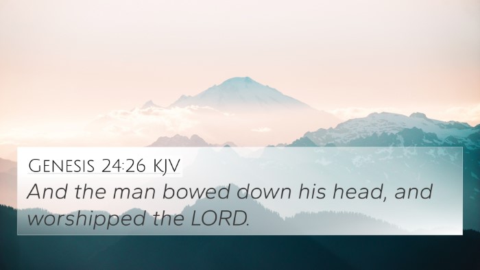 Genesis 24:26 KJV Bible Verse Image