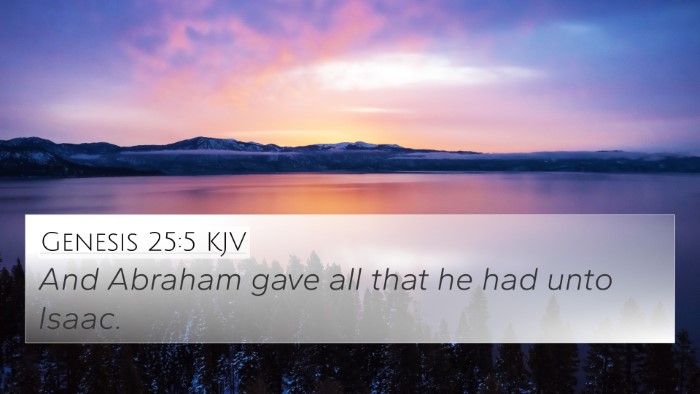Genesis 25:5 Explained