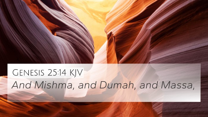 Genesis 25:14 Explained