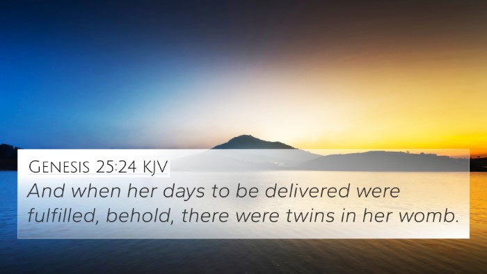 Genesis 25:24 Explained