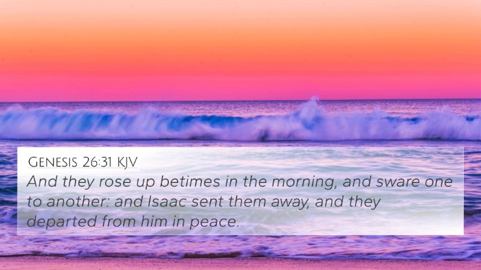 Genesis 26:31 Explained