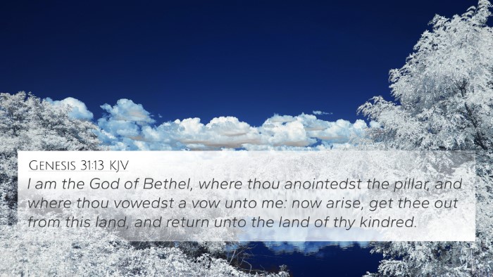 Genesis 31:13 KJV Bible Verse Image