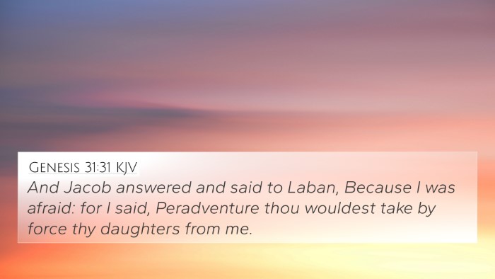 Genesis 31:31 Explained