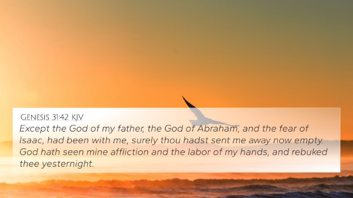 Genesis 31:42 Explained