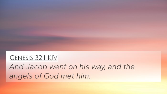 Genesis 32:1 KJV Bible Verse Image