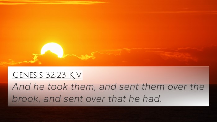 Genesis 32:23 KJV Bible Verse Image