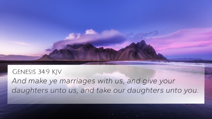 Genesis 34:9 KJV Bible Verse Image