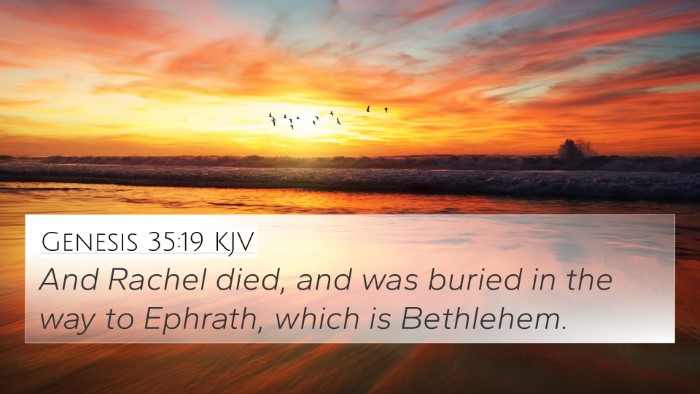 Genesis 35:19 KJV Bible Verse Image