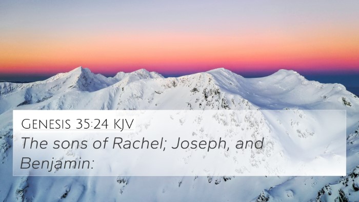Genesis 35:24 KJV Bible Verse Image