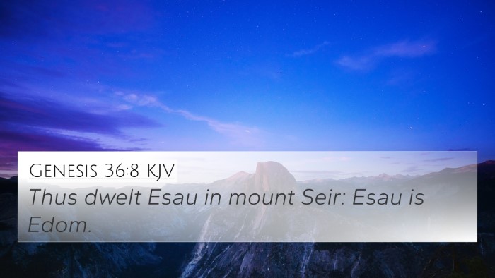Genesis 36:8 Explained