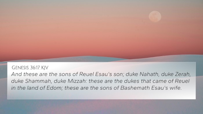 Genesis 36:17 Explained