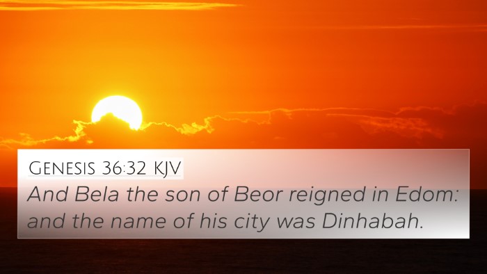 Genesis 36:32 Explained