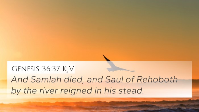 Genesis 36:37 Explained