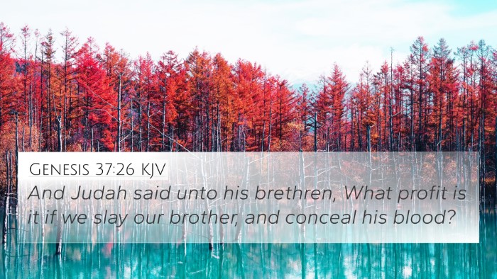 Genesis 37:26 Explained