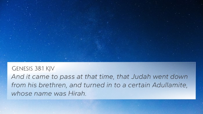 Genesis 38:1 KJV Bible Verse Image