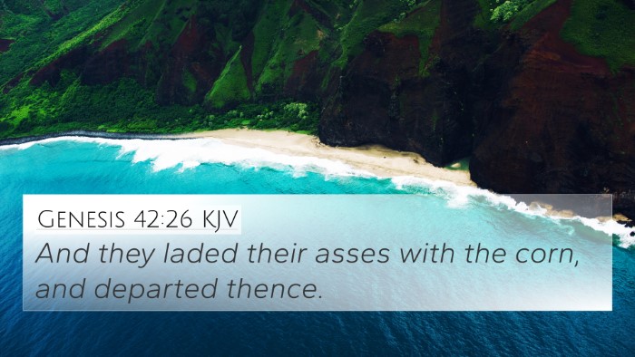 Genesis 42:26 KJV Bible Verse Image