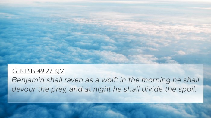 Genesis 49:27 KJV Bible Verse Image
