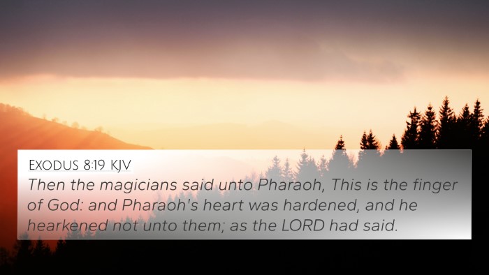 Exodus 8:19 KJV Bible Verse Image