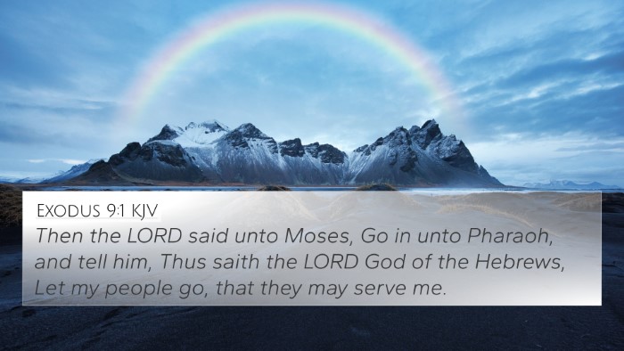 Exodus 9:1 KJV Bible Verse Image