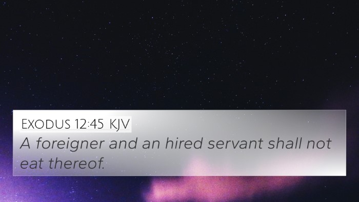Exodus 12:45 Explained