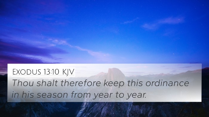 Exodus 13:10 Explained