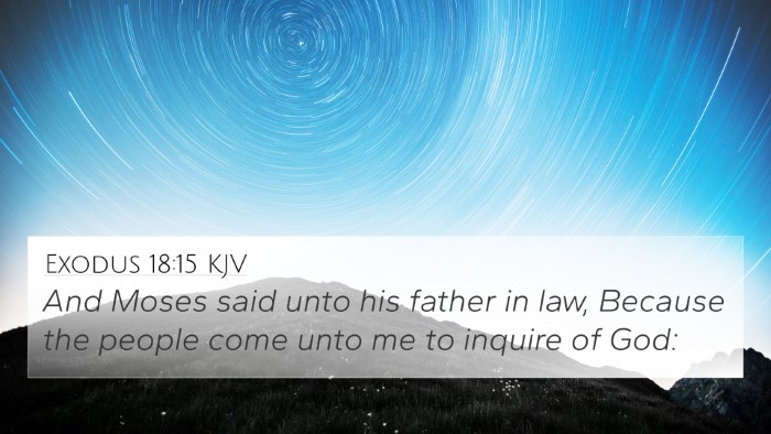 Exodus 18:15 KJV Bible Verse Image
