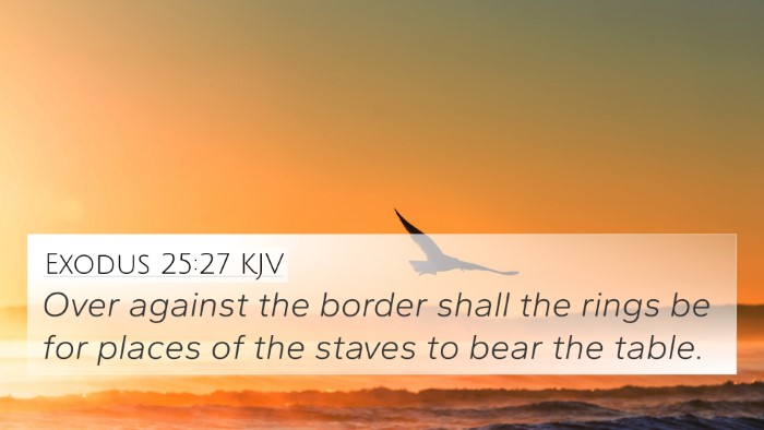 Exodus 25:27 KJV Bible Verse Image