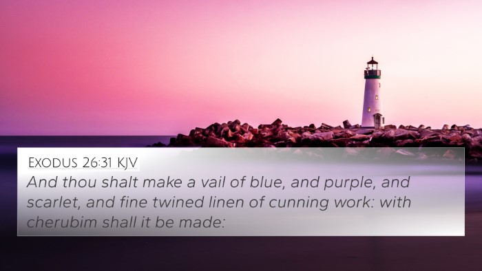 Exodus 26:31 KJV Bible Verse Image