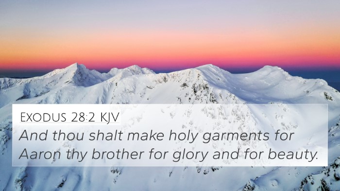 Exodus 28:2 KJV Bible Verse Image