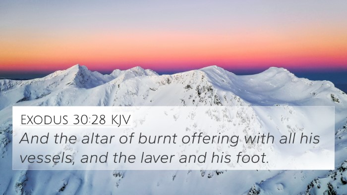 Exodus 30:28 Explained