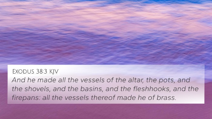 Exodus 38:3 Explained