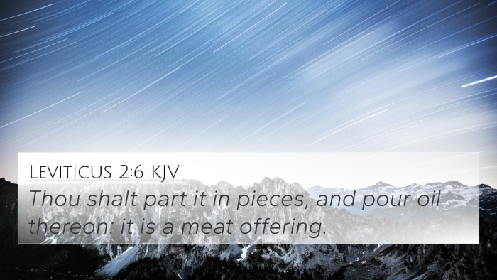 Leviticus 2:6 KJV Bible Verse Image