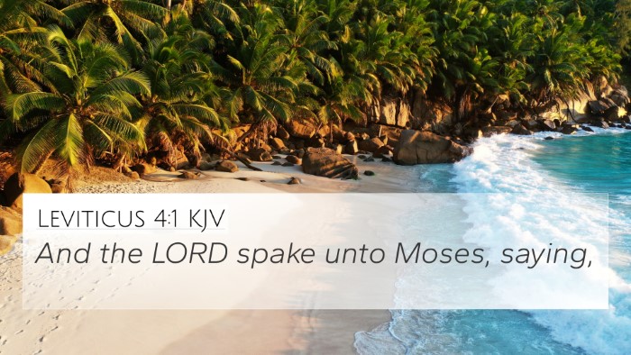 Leviticus 4:1 Explained