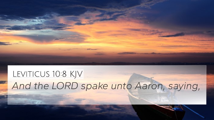 Leviticus 10:8 Explained