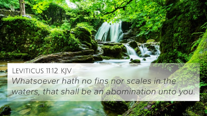 Leviticus 11:12 KJV Bible Verse Image