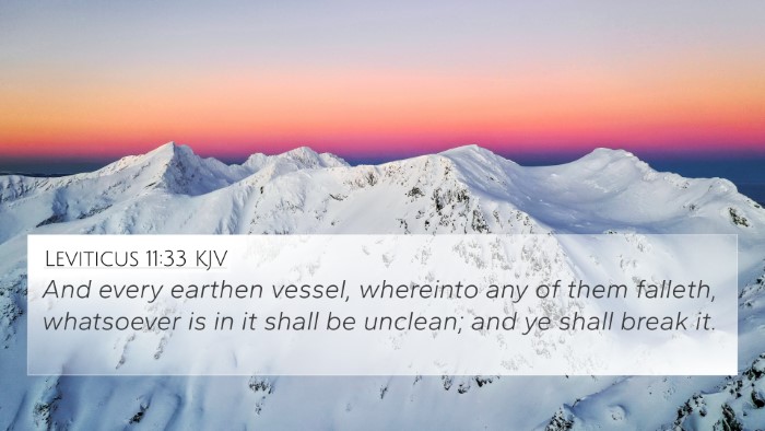 Leviticus 11:33 KJV Bible Verse Image