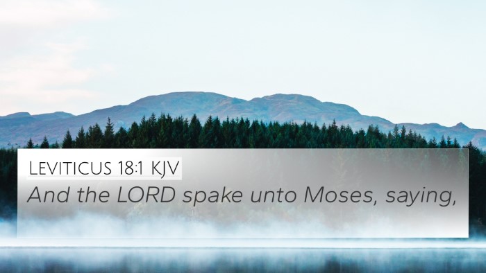 Leviticus 18:1 KJV Bible Verse Image