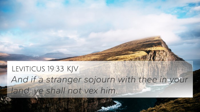 Leviticus 19:33 Explained
