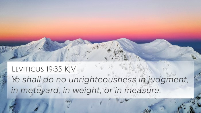 Leviticus 19:35 KJV Bible Verse Image